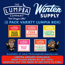 Load image into Gallery viewer, LIMITED PRE-ORDER "WINTER SUPPLY" FROZEN LUMPIA SHIPPING BOX